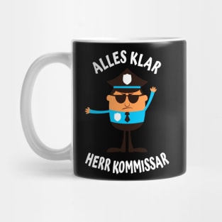 Alles Klar Herr Kommissar lustiges Polizisten Mug